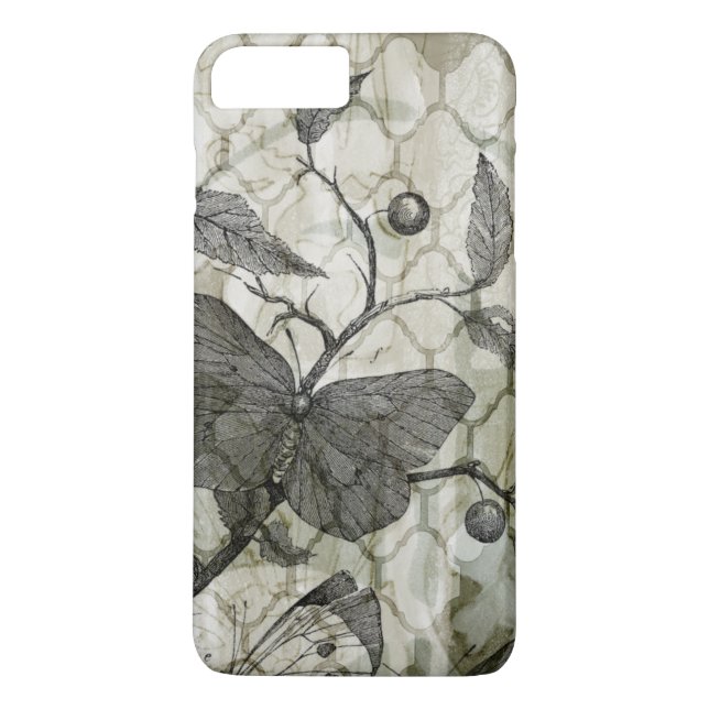 Arabesque Butterflies I Case-Mate iPhone Skal (Baksida)
