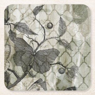 Arabesque Butterflies I Underlägg Papper Kvadrat