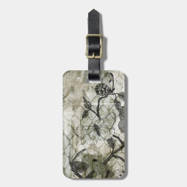 Arabesque Butterflies II Bagagebricka (Vertikal Framsida)