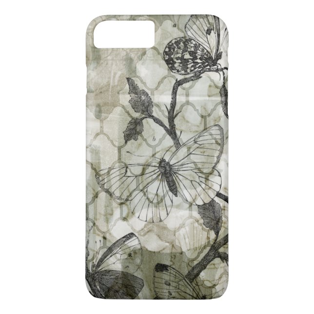 Arabesque Butterflies II Case-Mate iPhone Skal (Baksida)