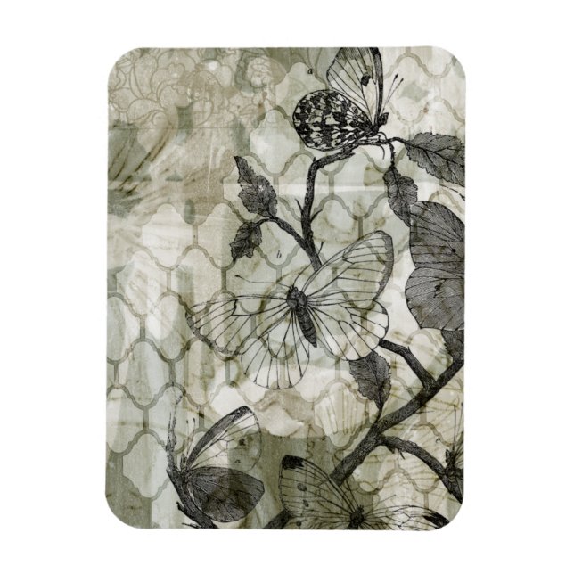 Arabesque Butterflies II Magnet (Vertikal)