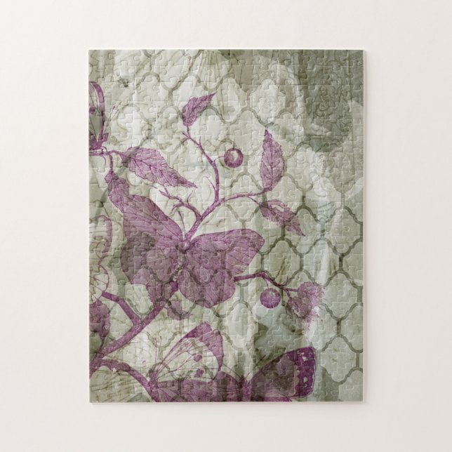 Arabesque Butterflies III Pussel (Vertikal)