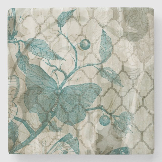 Arabesque Butterflies V Underlägg Sten (Framsidan)