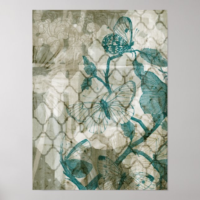 Arabesque Butterflies VI Poster (Framsidan)