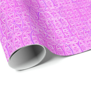 Arabesque damask - lavender och orchid presentpapper