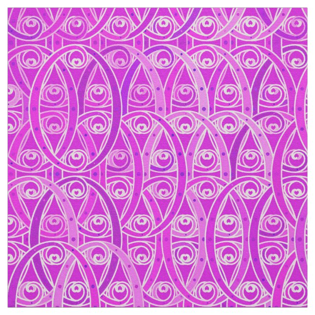 Arabesque damask - lavender och orchid tyg (Provkarta)