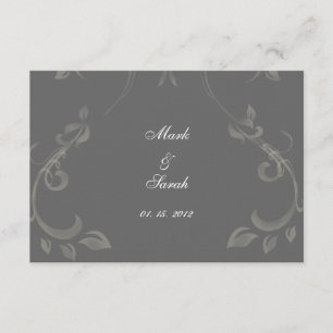 Arabesque Flourish Chalkboard OSA Kort