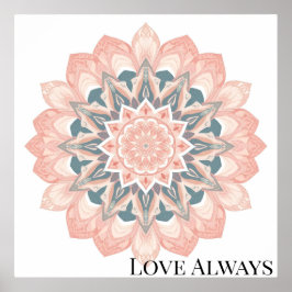 Arabesque Mandala Art Poster