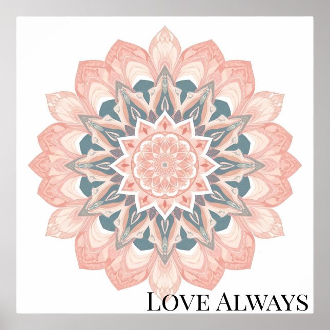 Arabesque Mandala Art Poster (Framsidan)