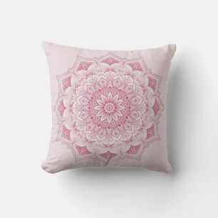 Arabesque Mandala Pillow - Rosa Geometric Decorati Kudde