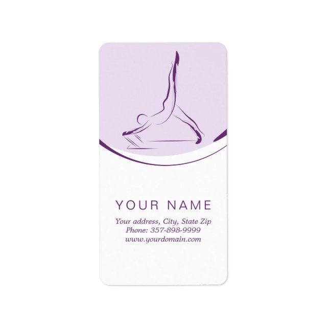 Arabesque på reformern | FÄRG Adressetikett (Framsidan)