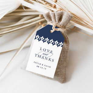 Arabesque Wedding Favor-Märkre Tunga Presentetikett