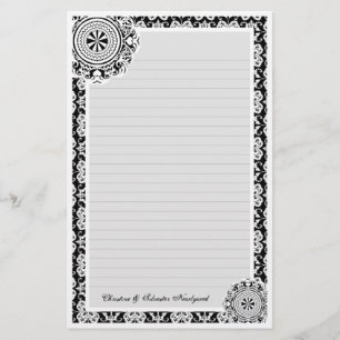 Arabesque White Snöre, kontorsmateriel Brevpapper