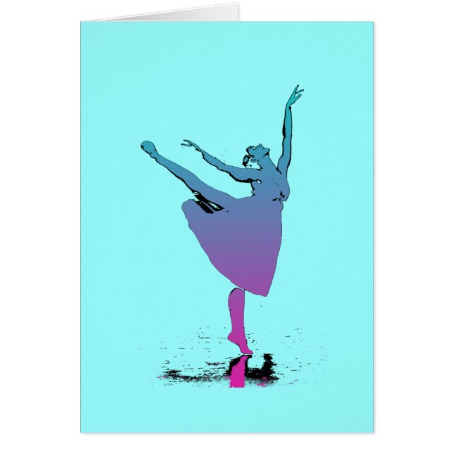 Arabesquedansaredanser Hälsningskort (Framsidan)