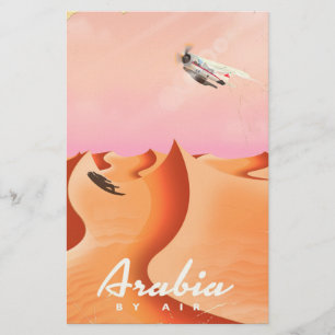 Arabia By Luft-reseaffisch Brevpapper