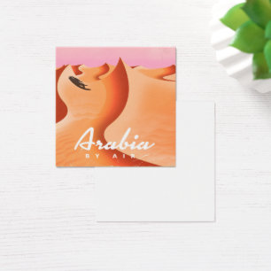 Arabia By Luft-reseaffisch Fyrkantigt Visitkort