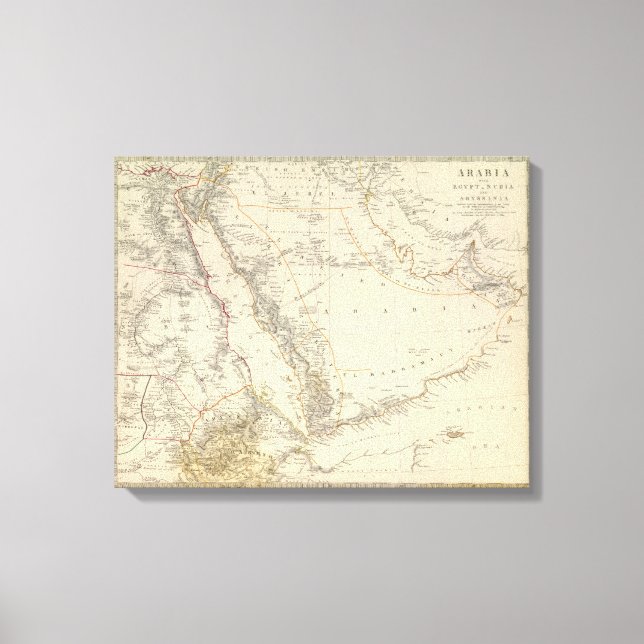 Arabia, Egypten, Nubia, Abyssinia 2 Canvastryck (Framsida)