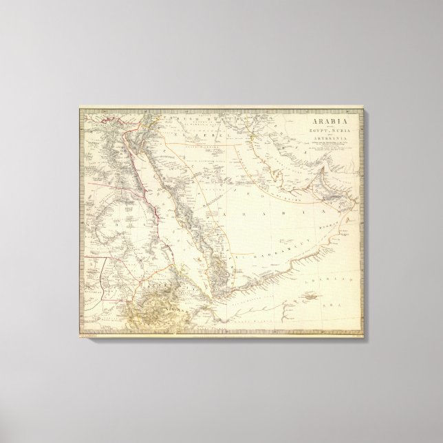 Arabia, Egypten, Nubia, Abyssinia 2 Canvastryck (Framsida)