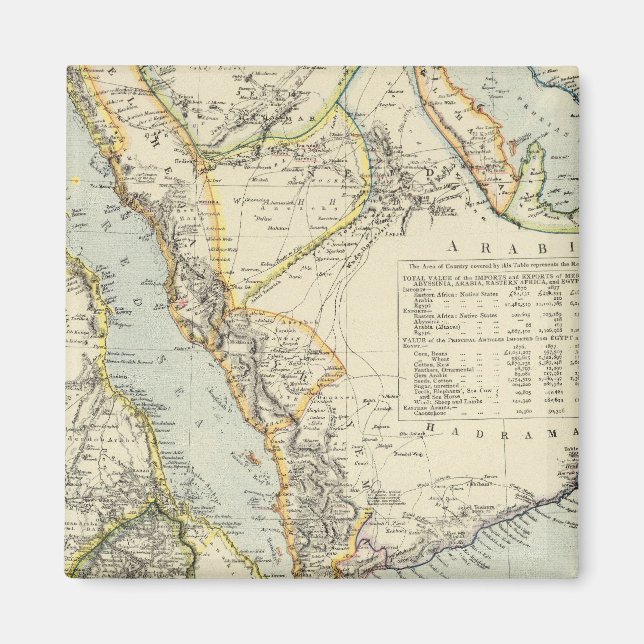 Arabia, Egypten, Nubia, Abyssinia 2 Magnet (Framsidan)