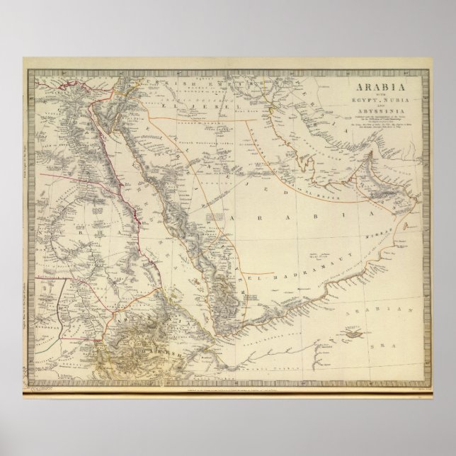 Arabia, Egypten, Nubia, Abyssinia 2 Poster (Framsidan)