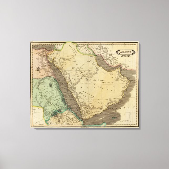 Arabia, Egypten, Nubia Canvastryck (Framsida)