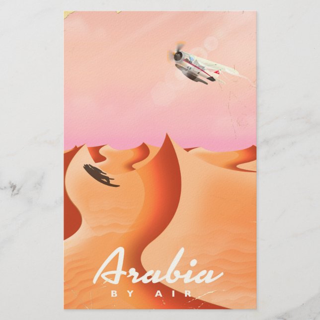 Arabia med flyg affisch brevpapper (Framsida)
