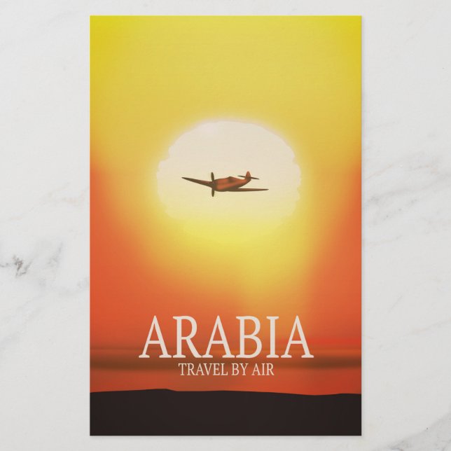 Arabia ’Travel by Luft’ Brevpapper (Framsida)