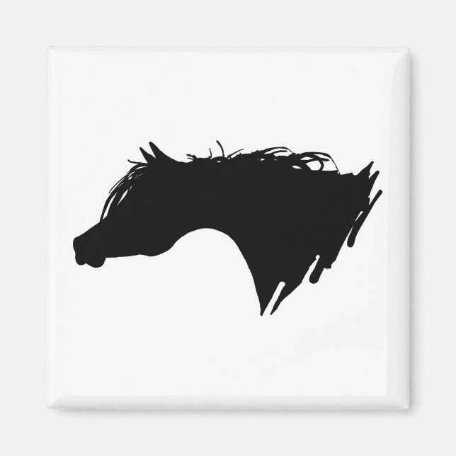 Arabian Horse Head Magnet (Framsidan)