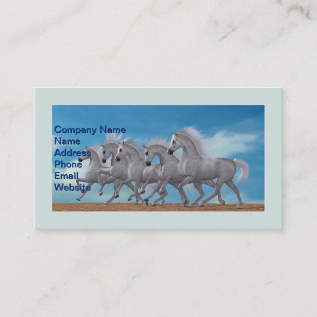 Arabian Horse Herd Visitkort (Framsida)