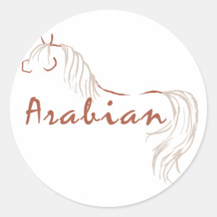 Arabian Horse Runt Klistermärke