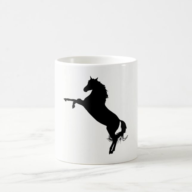 Arabian Horse Silhouette Kaffemugg (Center)