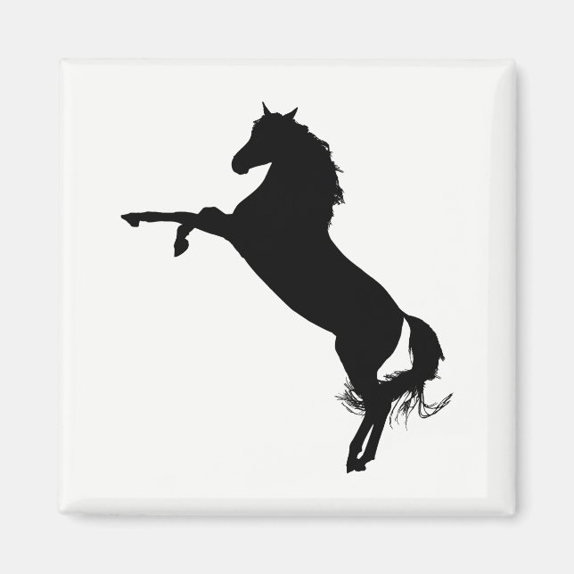 Arabian Horse Silhouette Magnet (Framsidan)