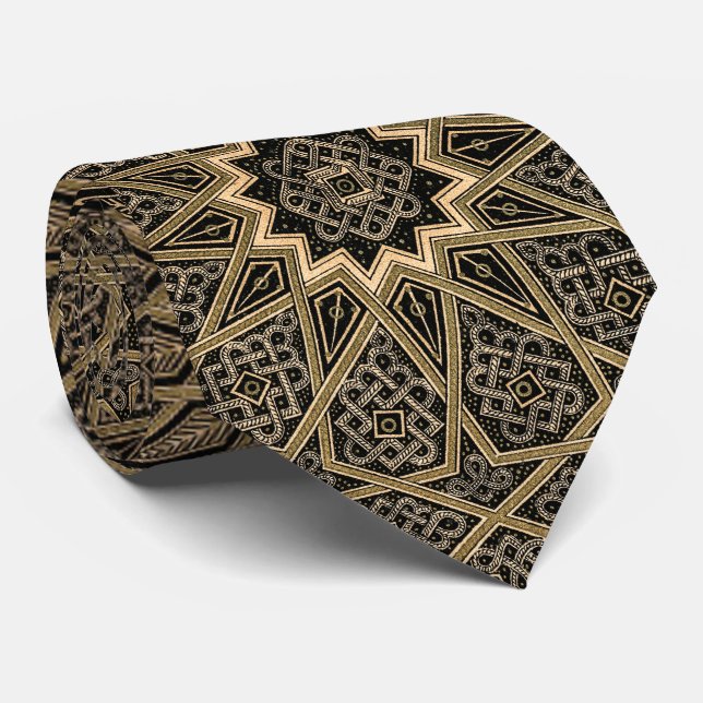 Arabian Intricate Retro Golden Brown Pattern Slips (Rullad)