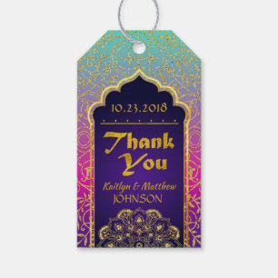 Arabian Nights Bollywood Tack Gift Märkre Presentetikett