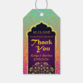 Arabian Nights Bollywood Tack Gift Märkre Presentetikett