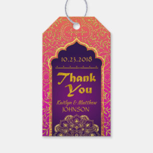 Arabian Nights Bollywood Tack Gift Märkre Presentetikett