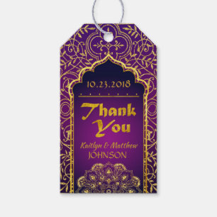 Arabian Nights Bollywood Tack Gift Märkre Presentetikett