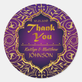 Arabian Nights Bollywood Tack Label Runt Klistermärke