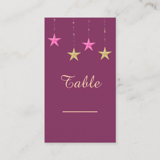 Arabian Nights Bordskort Placeringskort (Framsida)