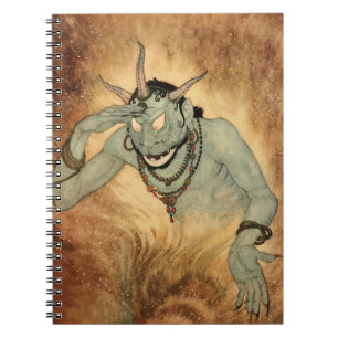 Arabian Nights-geni av Edmund Dulac Anteckningsbok Med Spiral
