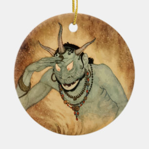 Arabian Nights Genie av Edmund Dulac Julgransprydnad Keramik