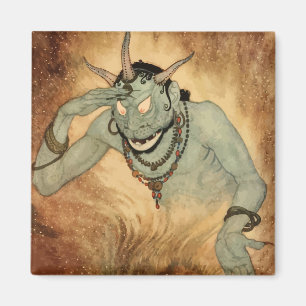 Arabian Nights Genie av Edmund Dulac Magnet