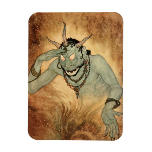 Arabian Nights Genie av Edmund Dulac Magnet