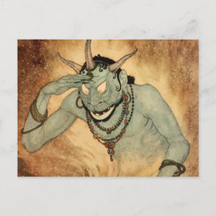 Arabian Nights Genie av Edmund Dulac Vykort