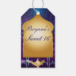 Arabian Nights Guld Magisk Lampa Party  Presentetikett