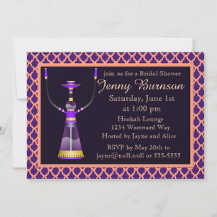 Arabian Nights Hookah Inbjudningskort för möhippan