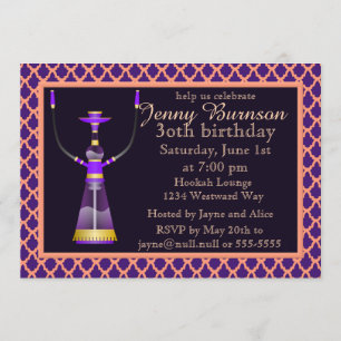 Arabian Nights Hookah Party-inbjudan Inbjudningar