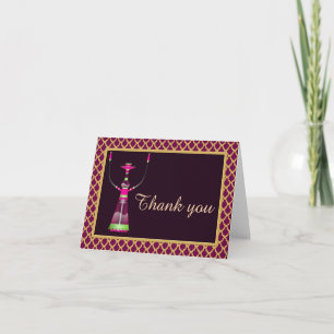 Arabian Nights Hookah Tackkort Card