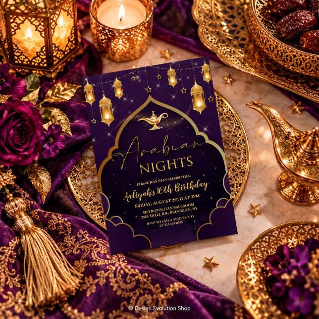 Arabian Nights-inbjudan Inbjudningar (Skapare uppladdad)