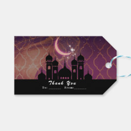 Arabian Nights Marockansk Mellanöstern Party Favor Presentetikett